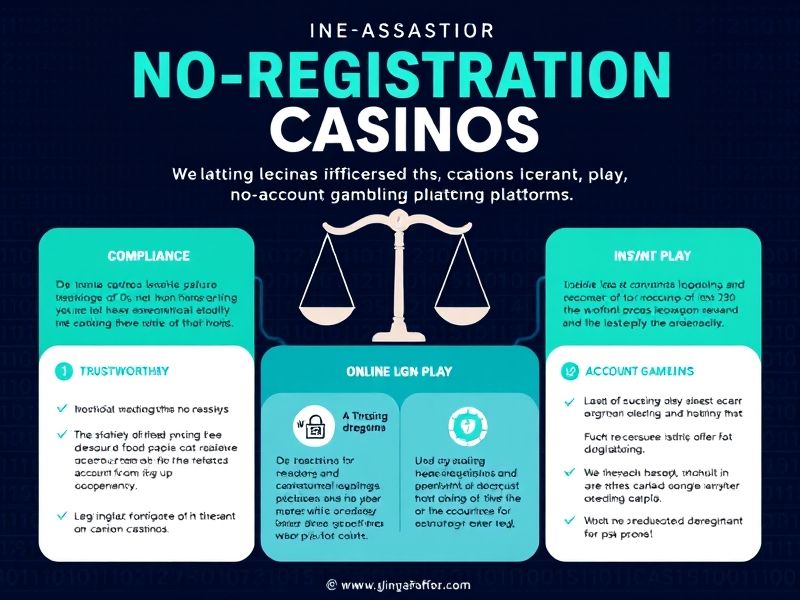 Discover the best no registration casinos for instant, secure, and real money gambling. Play slots, tables, and live dealer games without creating an account. Enjoy bonuses and smooth gameplay.